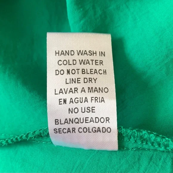 Entro Puffy Sleeve Babydoll Top Green - Picture 9 of 9